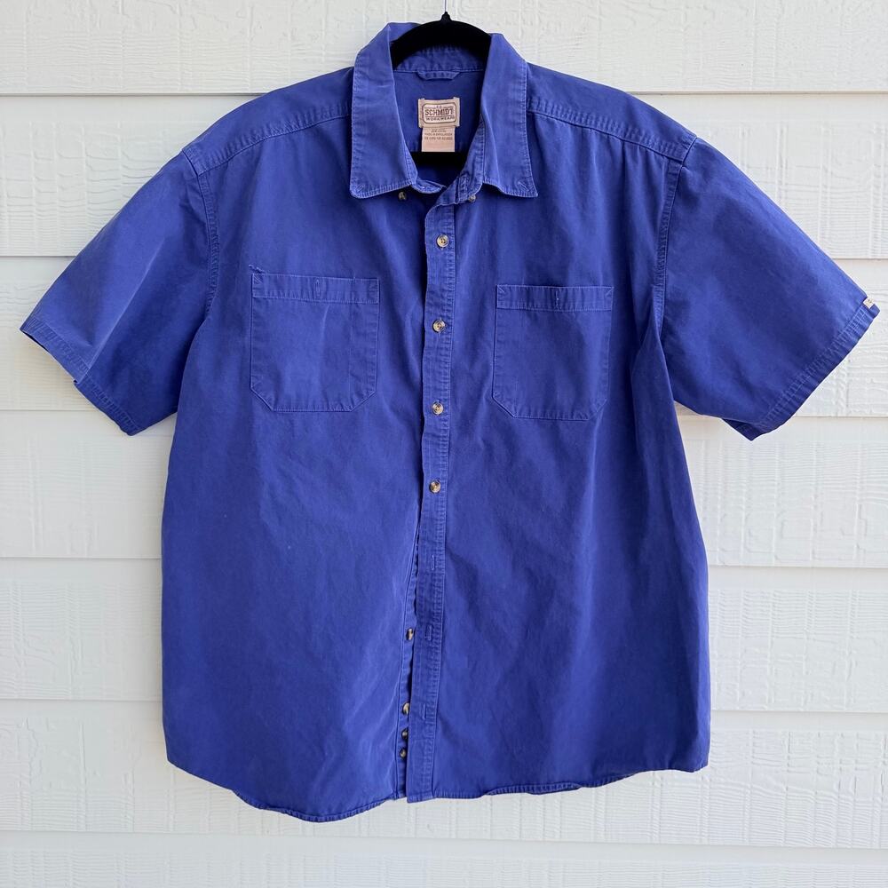 C.E. Schmidt Blue Work Shirt 2XLT Tall